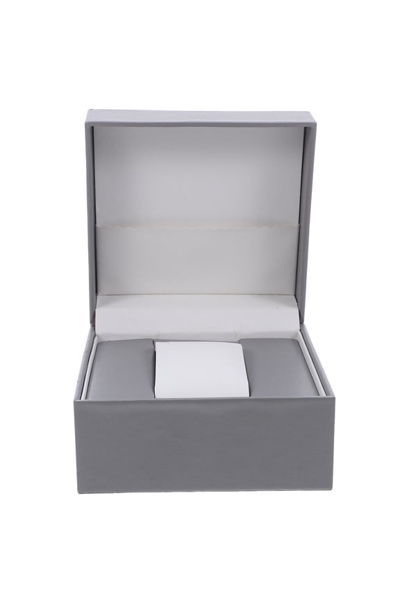 Elegant Grey PU Watch Display Case with Convenient Access for Travel Use