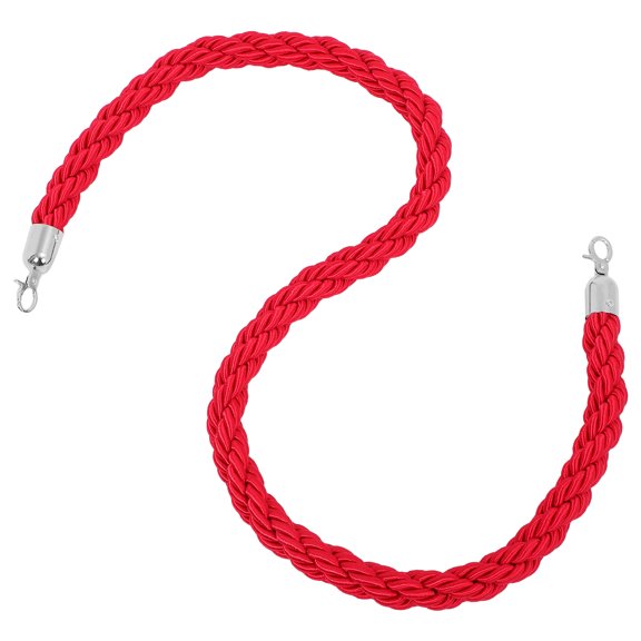 LIFKOME Elegant Red Rope Barrier with Weather Resistant Material for Hotel and Event Use
