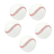 LIFKOME 5Pcs No 9 Baseball Training Ball White PU Foam Soft Reduced Impact for Indoor and Outdoor Use