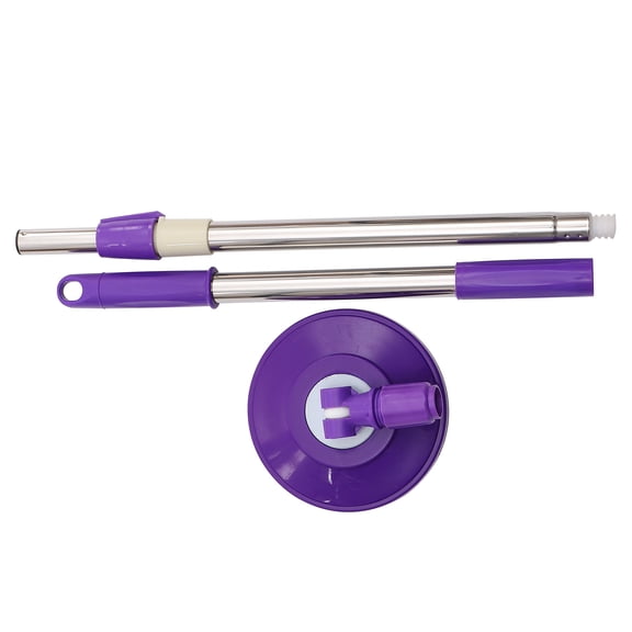 LIFKOME Expandable Mop Stick Pole Replacement with 360 Degree Rotating Head in Purple