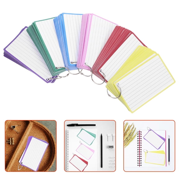 LIFKOME Hemoton 6 Books Small Lined Notepads for Note Taking Office Use Study Flash Cards Memo Pads