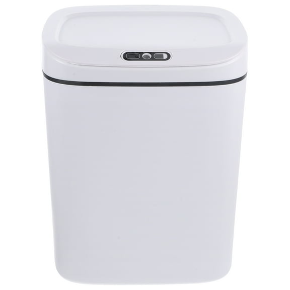 LIFKOME Intelligent Trash Bin White Motion Sensor for Kitchen Bathroom Home and Office Use