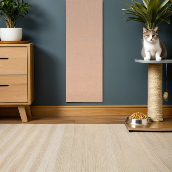 LIFKOME Khaki Vertical Cat Scratching Board Self Adhesive Sofa Protector for Furniture Protection