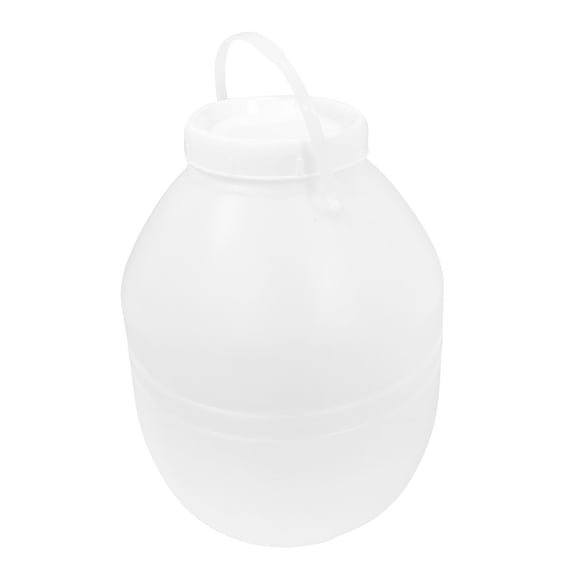LIFKOME Kitchen Food Storage Container White HDPE Cylindrical for Kitchen Organization 1Pcs