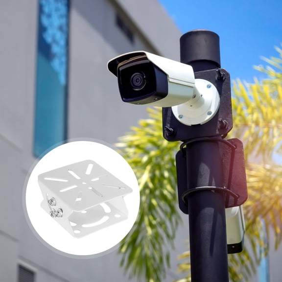 LIFKOME Adjustable Multi-Angle White Camera Stand with Stainless Steel for Home and Commercial Security Monitoring