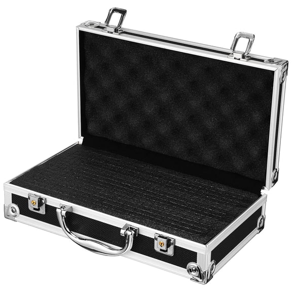 LIFKOME Multifunctional Aluminum Alloy Portable Toolbox with Lock Foam Protection Storage Case