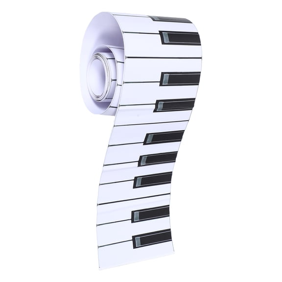 LIFKOME Musical Bulletin Board Border Trim with Black and White Piano Keys for Classroom and Office Wall Decoration