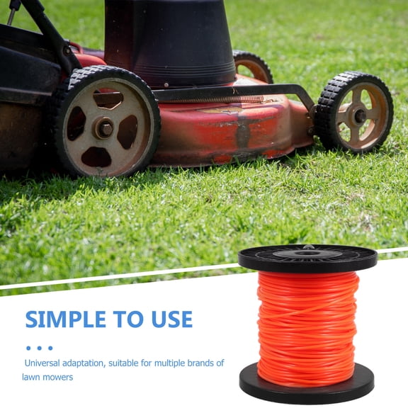 LIFKOME Nylon Orange Mower Line String Trimmer Rope for Efficient Grass Cutting and Lawn Trimming