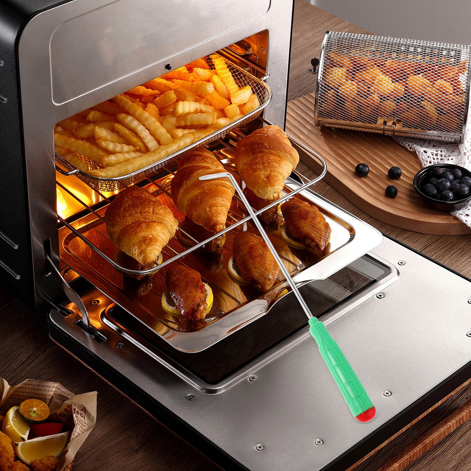 LIFKOME Oven Rack Puller Oven Accessories Fireplace Stick Outdoor Fire ...