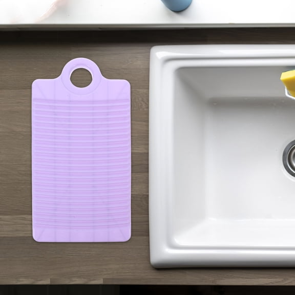 LIFKOME Lightweight Plastic Wash Board with Antislip Grooves for Efficient Laundry