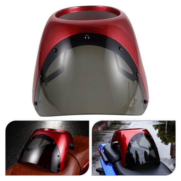 LIFKOME Plastic Motorcycle Windscreen Headlight Fairing for Improved Stability and Crystal Clear Visibility