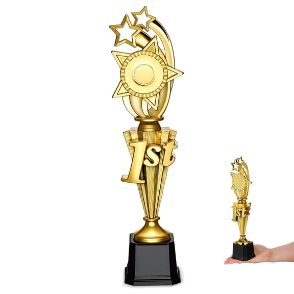 LIFKOME Plastic Star Shaped Soccer Trophy for Sports Winners and School Ceremony