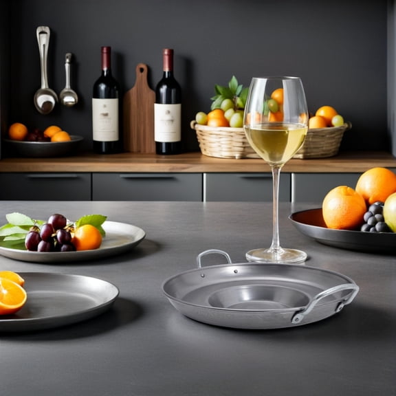 LIFKOME Plated Silver Cast-Iron Wok, Nonstick Skillet, Fast Heat Transfer, Ideal for Stir Fry