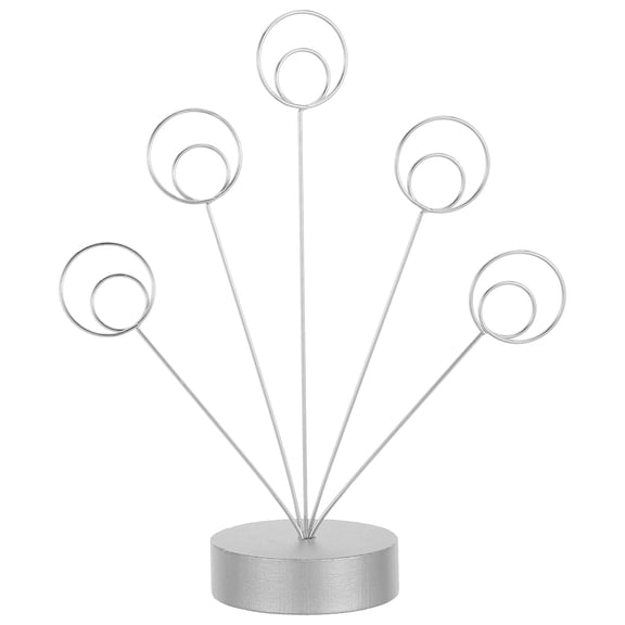 LIFKOME Stylish Plated Silver Note Clip Tree for Desk Organizing and Display