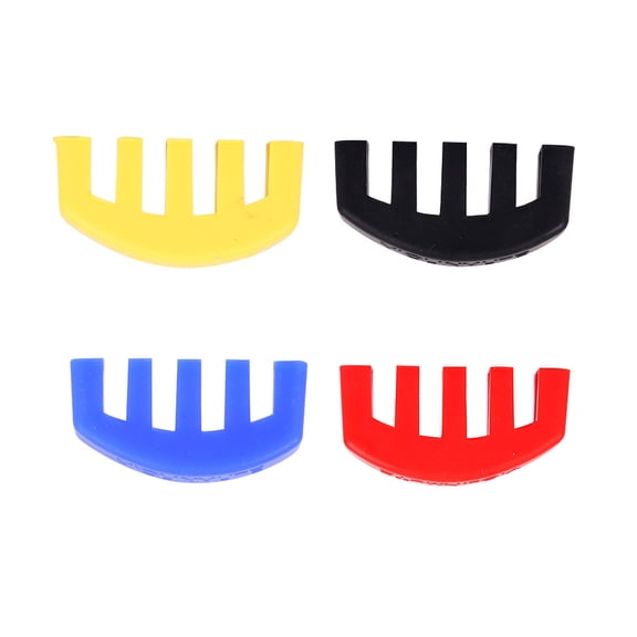 LIFKOME Practice Mute For Violin Rubber Made Claw Shaped In Black Blue Yellow Colors 5 2x2 2x0 5in