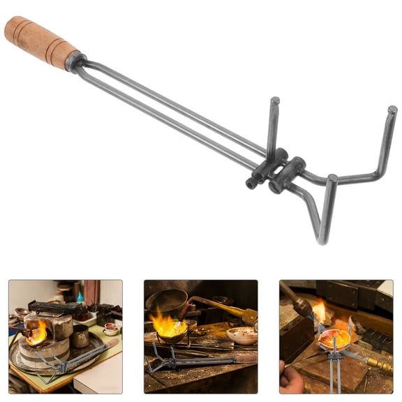 LIFKOME Professional Metal Melting Furnace Tongs with Heat Resistant Design for Foundry Labs