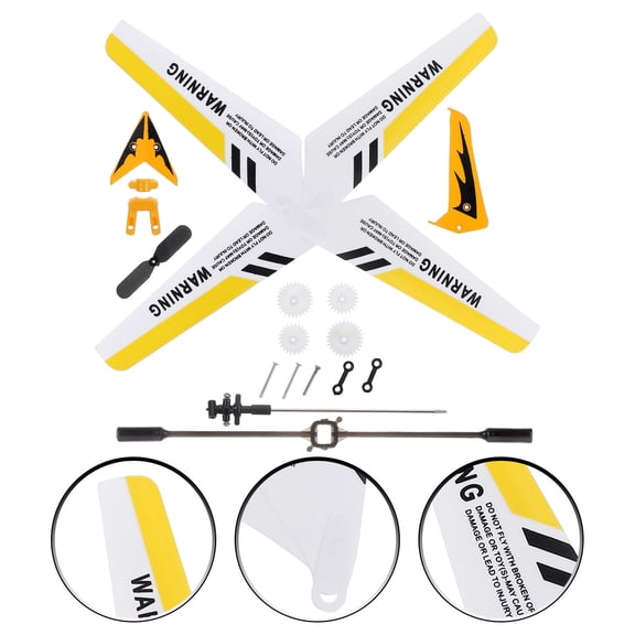 LIFKOME RC Plane Replacement S107G Parts Set in Yellow for RC Enthusiasts and Maintenance 1 Set