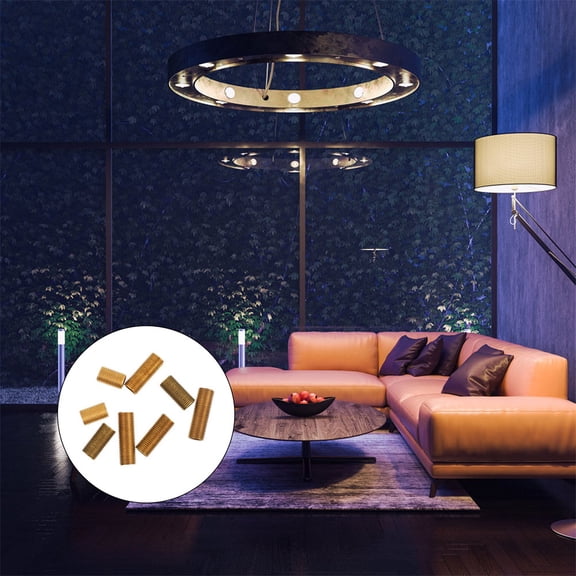 LIFKOME Raindrops 12pcs Lamp Rod Coupling Threaded Nipple Pipe Set Lighting Fixture Parts Lamp Connector Repair Kit