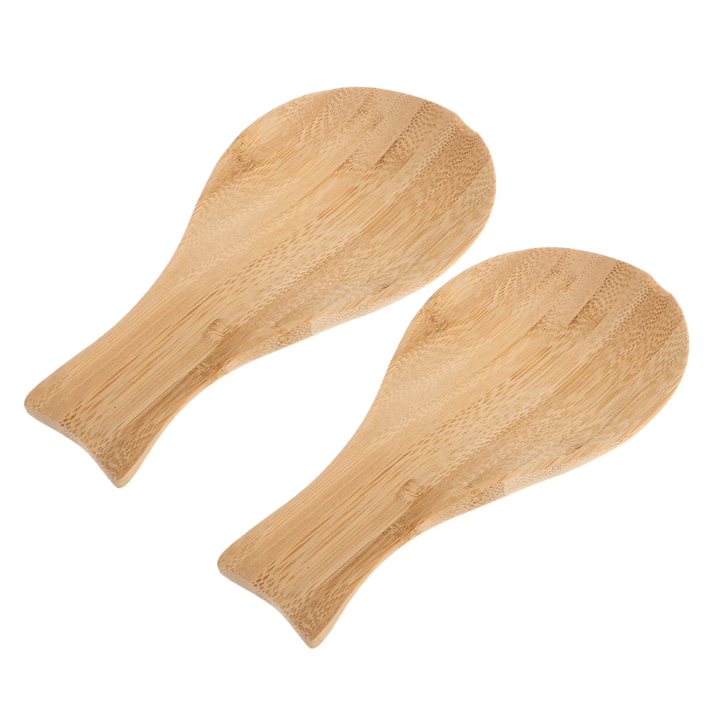 LIFKOME Rectangular Spoon Rest 2Pack Wooden Khaki for Stove Top and ...