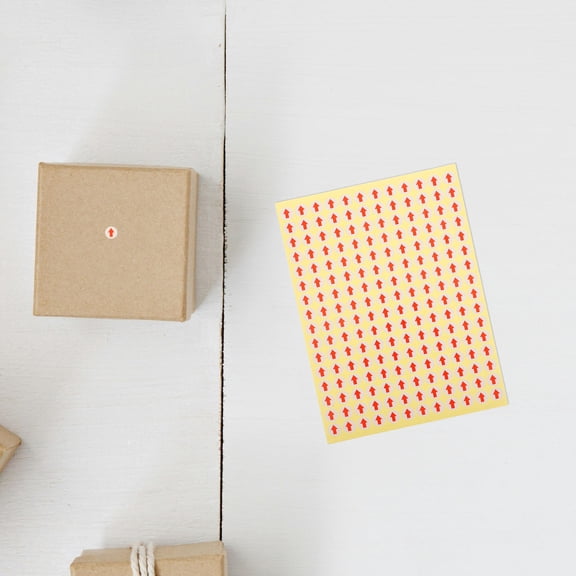LIFKOME Red Arrow Label Sheets with Strong Adhesive for Daily Use Factory Warehouse Use