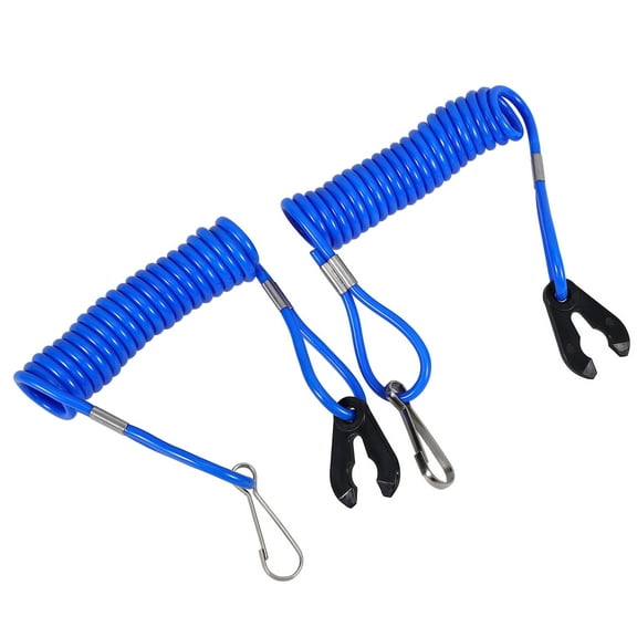 LIFKOME Safety Cord For Boat Emergency 2Pcs Blue ABS Quick Pull Motor Boats