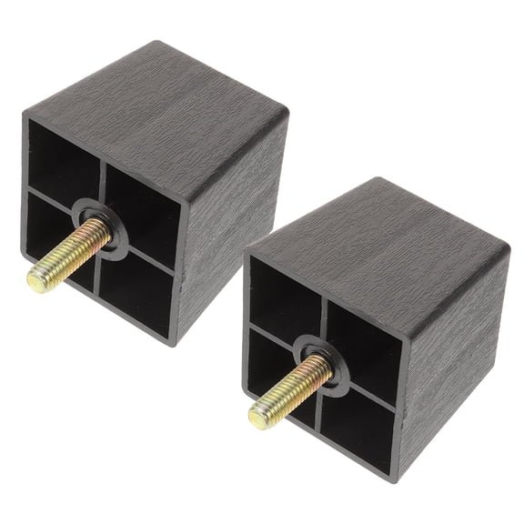 LIFKOME Set of 6 M8 Threaded Metal Furniture Legs with Plastic Feet Pads for Sofas, Tables, and Chairs