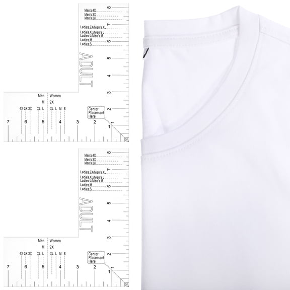 LIFKOME Shirt Press Guide 2Pcs T Shape T Shirt Ruler Acrylic Assorted Color For