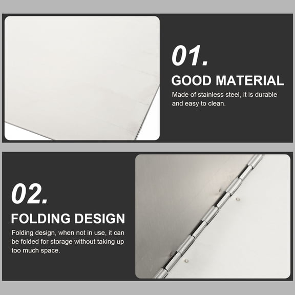 LIFKOME Silver Foldable Splatter Guard for Frying Pan Oil Proof Kitchen Baffle