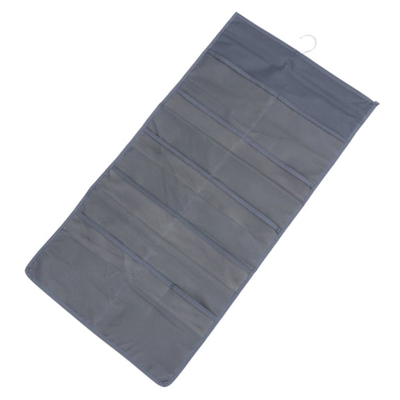 LIFKOME Wall Sock Bag Grey Hanging Organizer with High Capacity for Clothing Storage