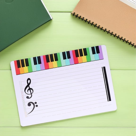LIFKOME Staff Dry Erase Board Music Staff Erasable Plastic 1Pack for Students Teachers