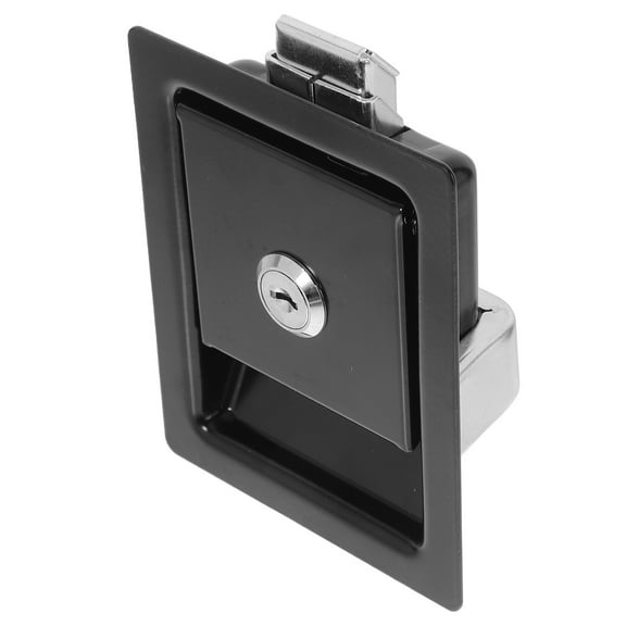 LIFKOME Stainless Steel Door Lock Handle Latch Rv Toolbox Handle Latch Metal Paddle Lock For Trailer Door Camper Truck Bed Toolboxes Black