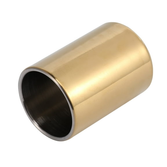 LIFKOME Stainless Steel Toothpick Holder with Golden Brushed Texture for Home Decoration and Parties 4.5 x 3.2 x 2.1 inches