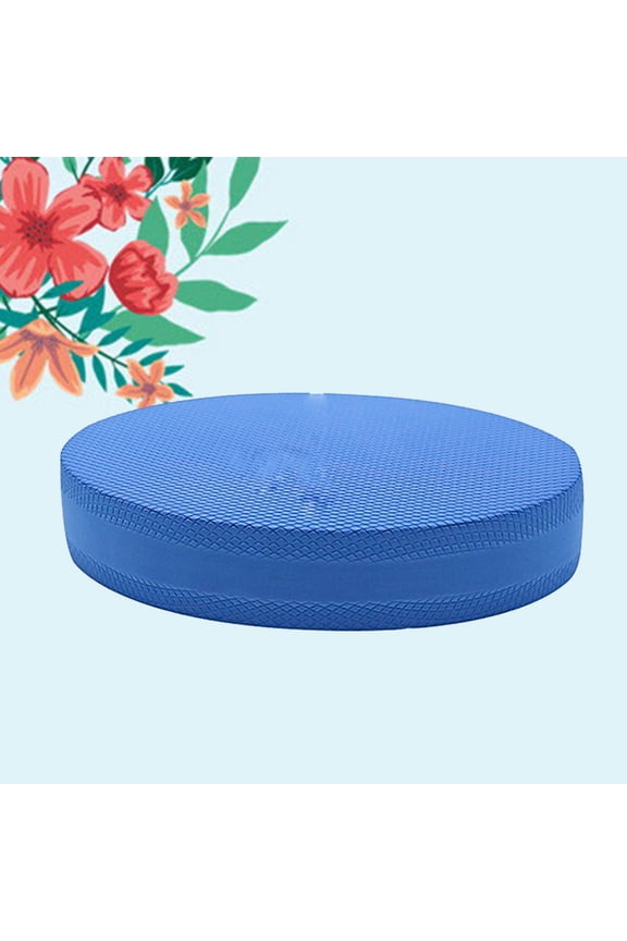 TPE Balance Pad Non-slip Yoga Cushion Stability Mobility Balance Trainer for Physical Rehabilitation Yoga Exercise 28x17x6 cm (Blue)