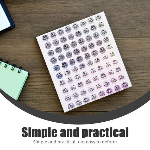 LIFKOME Tested Quality Stickers 1600Pcs Round Silver PVC for Production Monitoring
