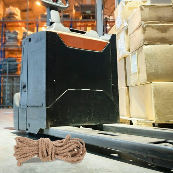 LIFKOME Thick Natural Jute Rope Packing Rope with Antislip Design for Secure Cargo Handling