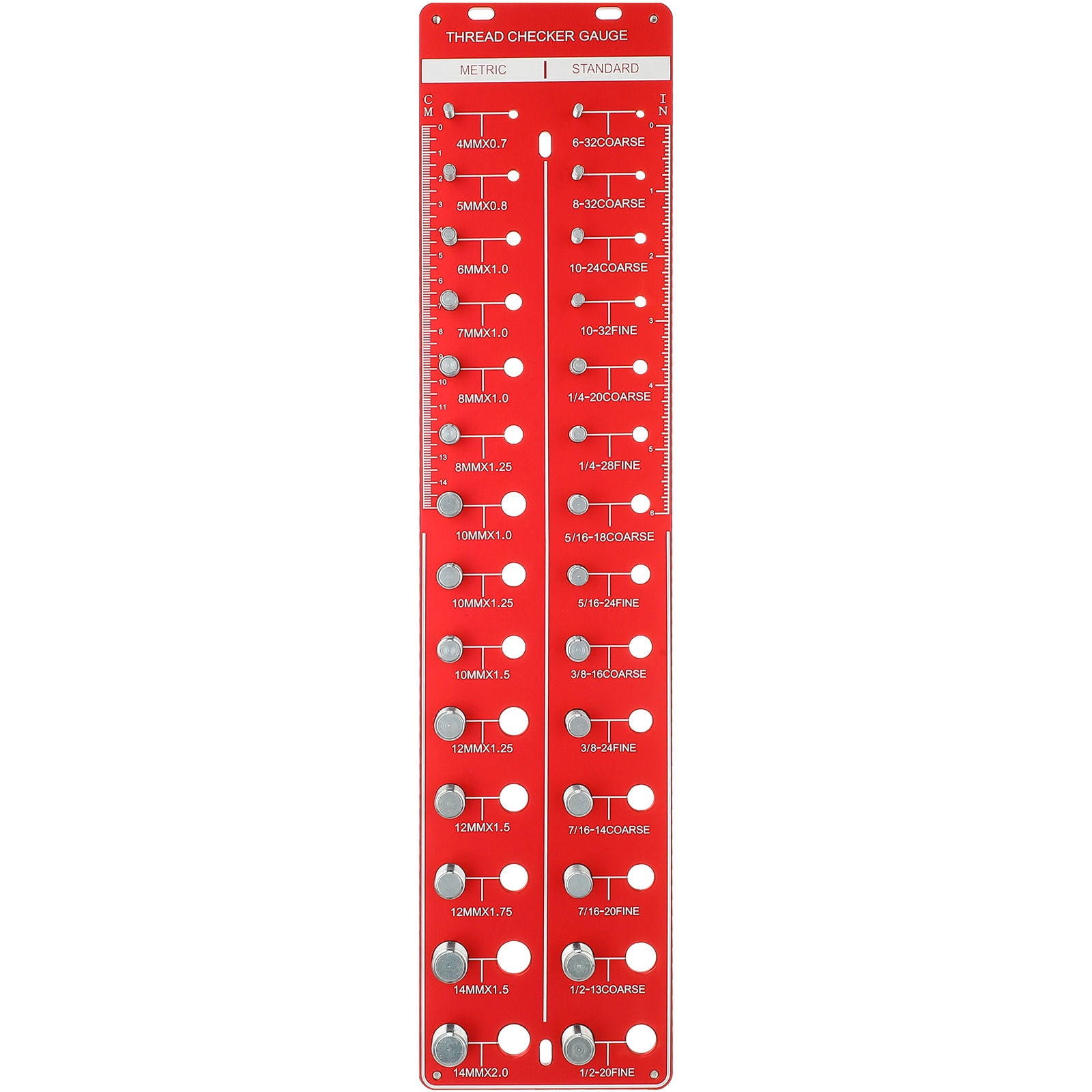 LIFKOME Thread Checker Nut And Bolt Thread Checker Thread Pitch Gauge ...
