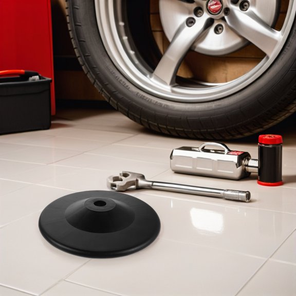 LIFKOME Tire Machine Support Plate Black Durable Bead Breaker Base for Automotive Tire Mounting Tools