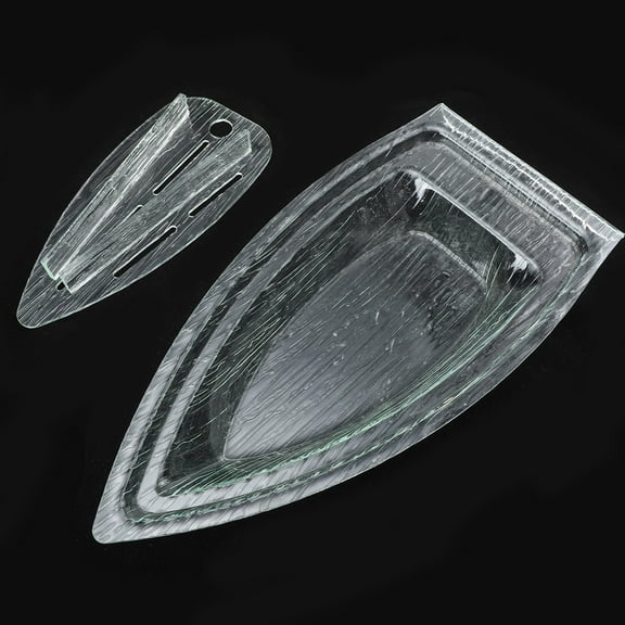 LIFKOME Transparent Acrylic Sushi Storage Holder Perfect for Restaurants and Family Use Lightweight Sturdy Compact Size