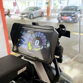 LIFKOME Universal Black Motorcycle Screen Hood with UV and Anti-Glare for Digital Dashboard Displays