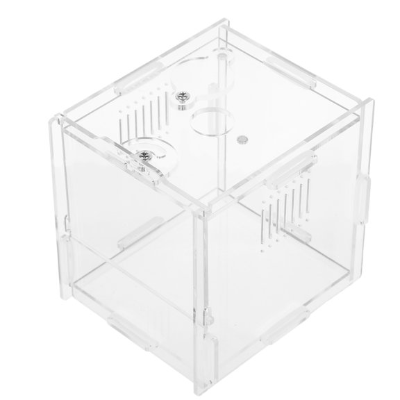 LIFKOME Versatile Acrylic Spider Breeding Habitat Box for Reptiles Frogs and Small Pets