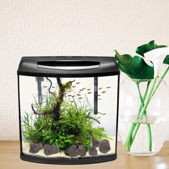 LIFKOME Natural Volcanic Rock Aquarium Decoration Dark Brown Safe Non- Ornament