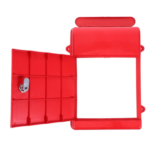 LIFKOME Weatherproof Red Wall Mailbox with Lock Secure Letter Storage and Charging Slot