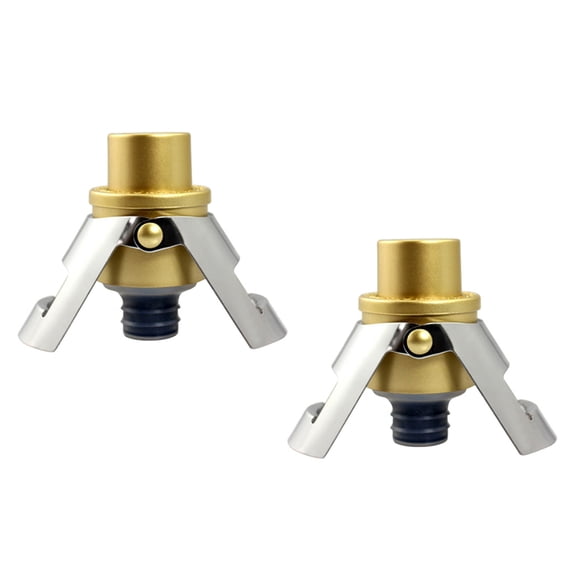 LIFKOME Wine Bottle Stopper with Time Scale Keeps Fresh Vacuum Sealer for Home and Restaurant Use 2 Pcs Golden