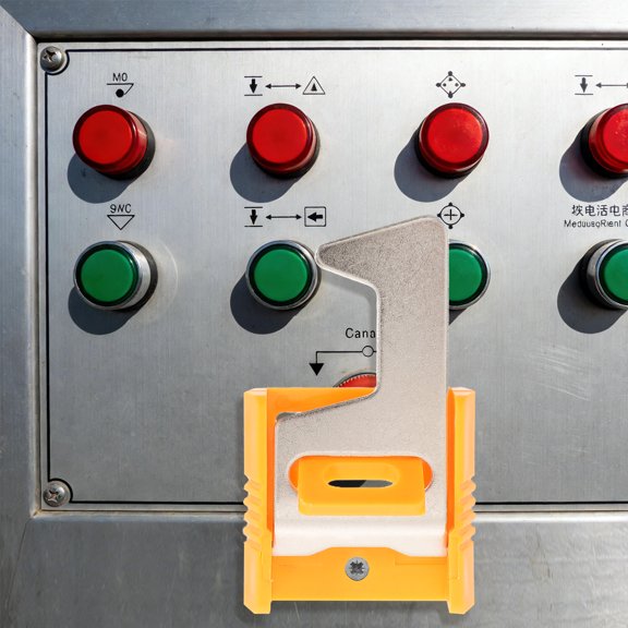 LIFKOME Yellow Switch Handle Lockout Device for Electrical Panels Enhanced Workplace Safety