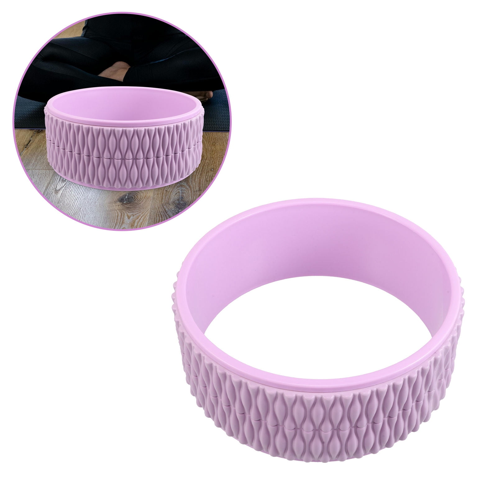 LIFKOME Yoga Prop Wheel For Relief And Deep Tissue Massage Fitness Pilate Roller Wheel Solid Eva Construction Training Roller For Yoga And Fitness Workouts
