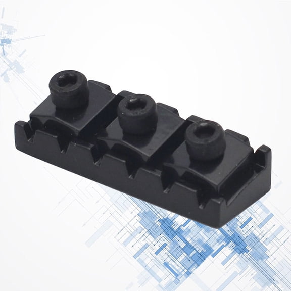 LIFKOME Black Guitar Bridge Locking Nut with ng Lock for Tremolo Stability
