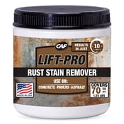 LIFT-PRO Rust Stain Remover Powder for Concrete, Driveways and Pavers, 1.25LB