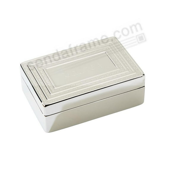 LIFT-TOP Silver JEWELRY Box for special item Safekeeping