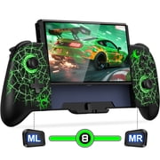 Daenfyy Switch Controllers - Wireless Switch Pro Controller Replacement for Nintendo Switch/OLED, Hall Effect One-Piece Joypad with , Programmable, Dual Vibration, Turbo, Wakeup