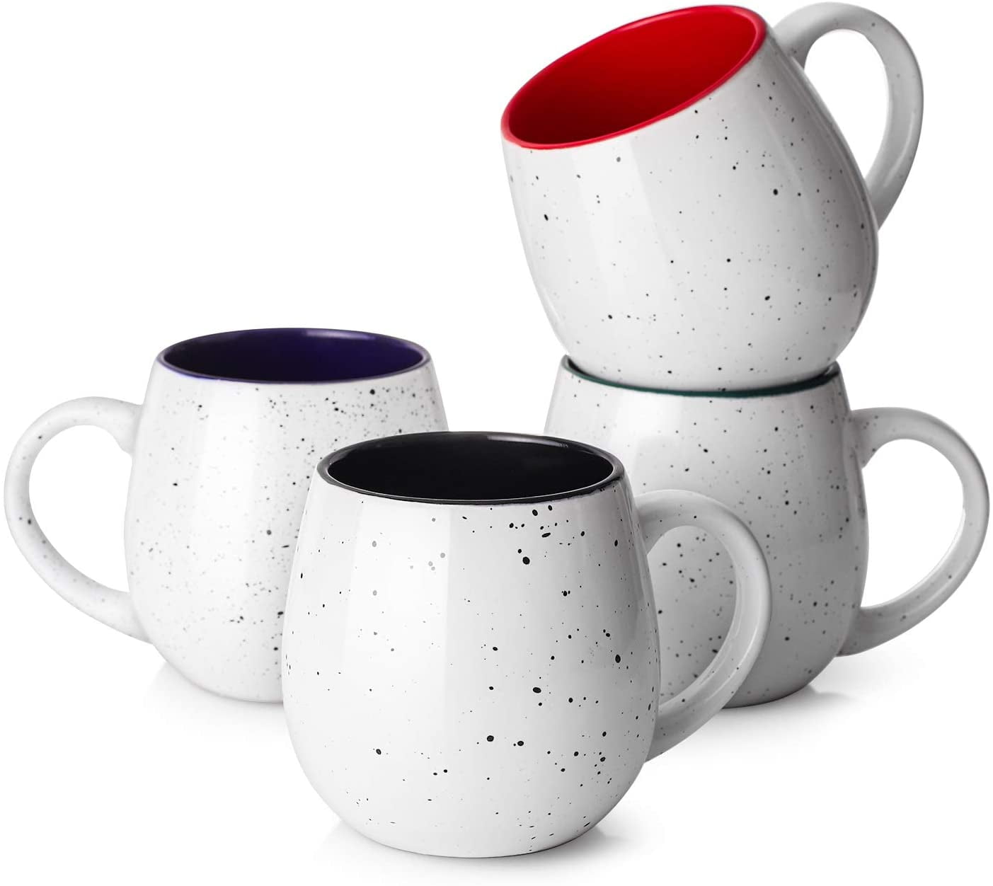 Marble Coffee Mug, 20 OZ Large Coffee Mug, Harebe Smooth Ceramic Tea Cup  for Office and Home, Big Capacity with Handle, Gray